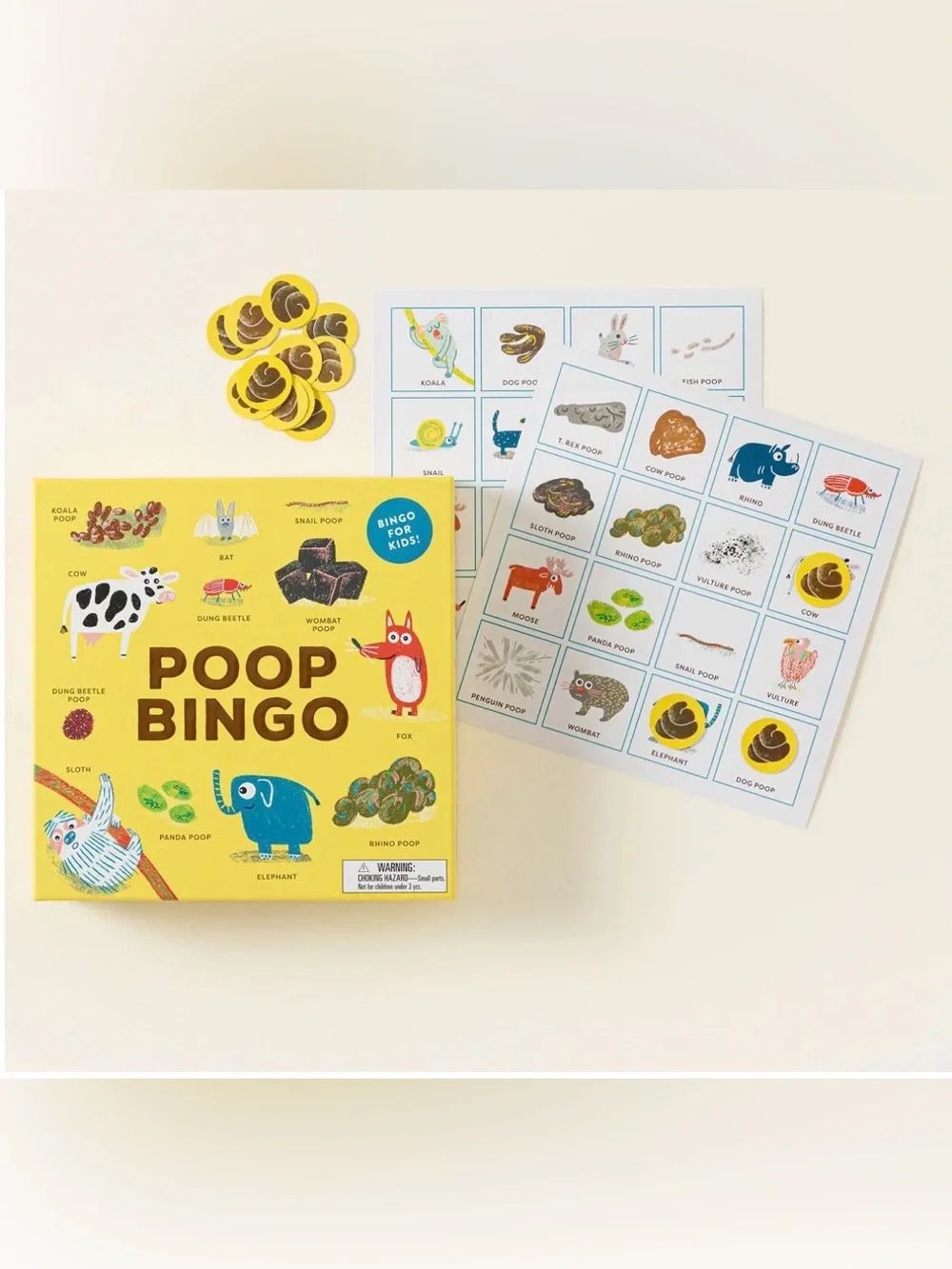 Poop Bingo Kids Game